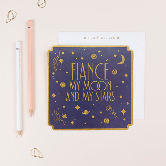 Fiancé Moon & Stars Card