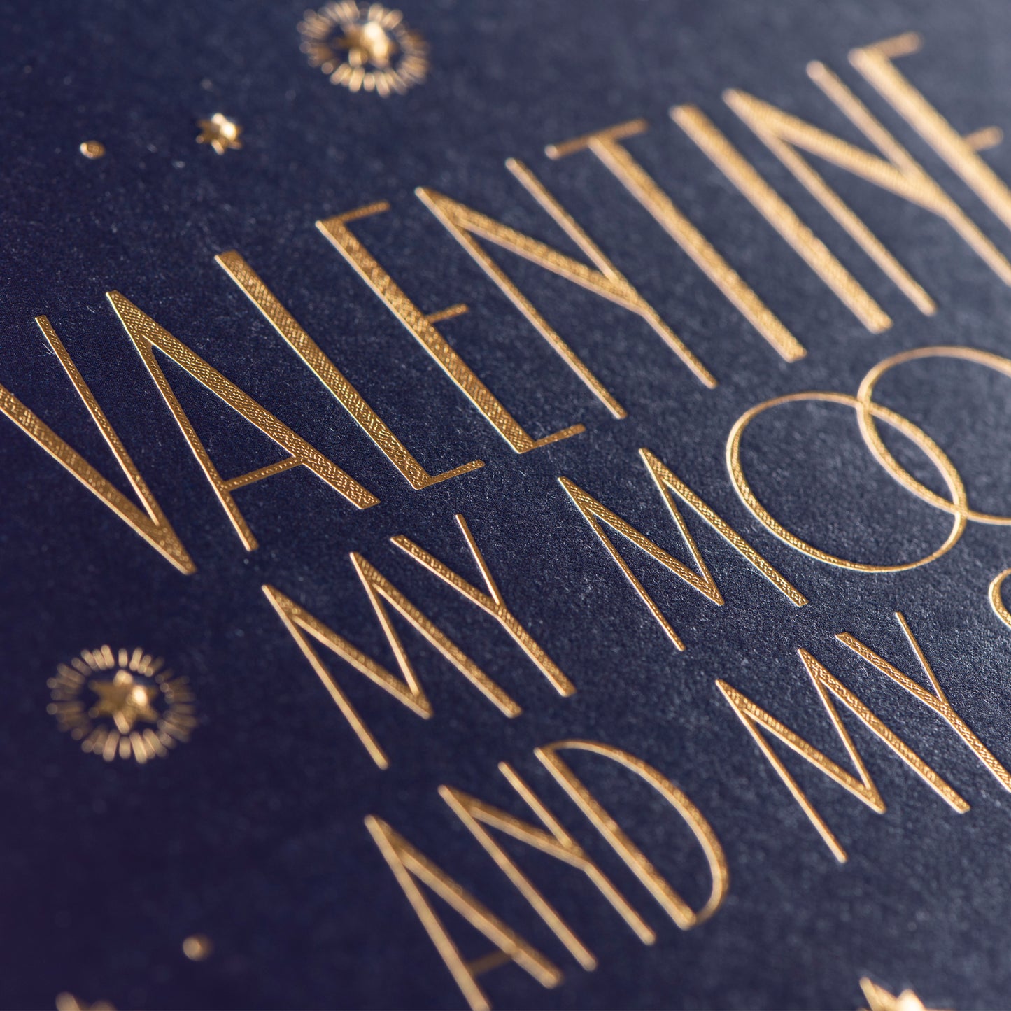 Valentine Moon & Stars Card